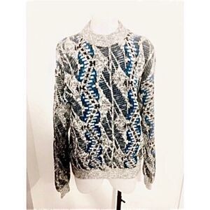 Vintage 80’s Today’s News abstract grandpa sweater